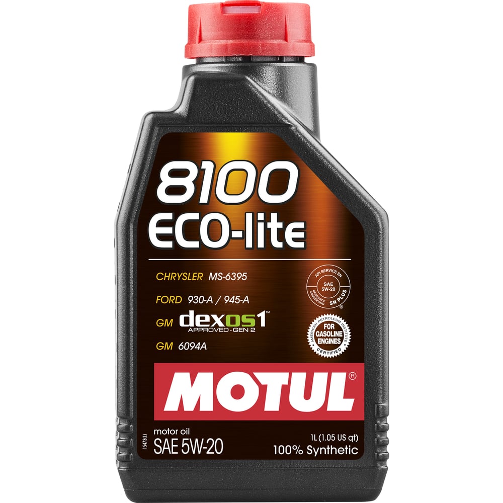 фото Синтетическое масло 8100 eco-lite 5w20 1л motul 109102