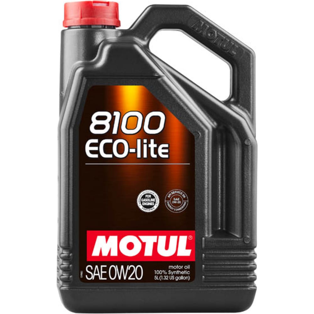 фото Синтетическое масло 8100 eco-lite 0w20 5 л motul 108536