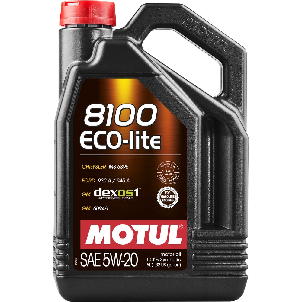 фото Синтетическое масло 8100 eco-lite 5w20 5л motul 109104