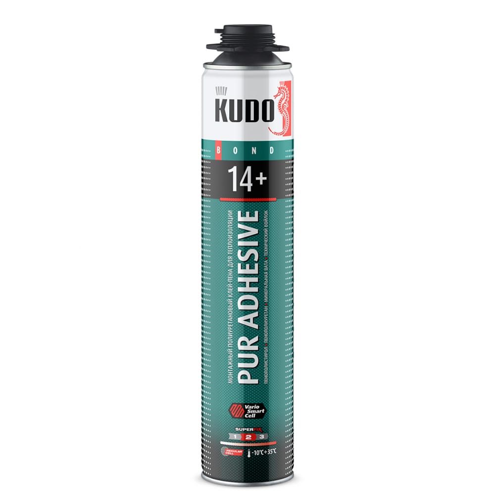 Купить Полиуретановый монтажный профессиональный всесезонный клей-пена kudo proff 14+ aps 11600104