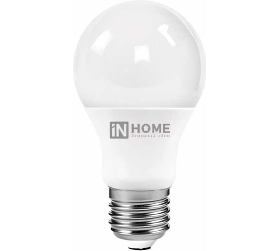 Изображение товара Светодиодная лампа IN HOME LED-A60-VC 10Вт 230В Е27 4000К 950Лм 4690612020211