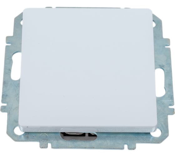 Изображение товара Одноклавишный выключатель Tatkraft clasico (белый) 600635