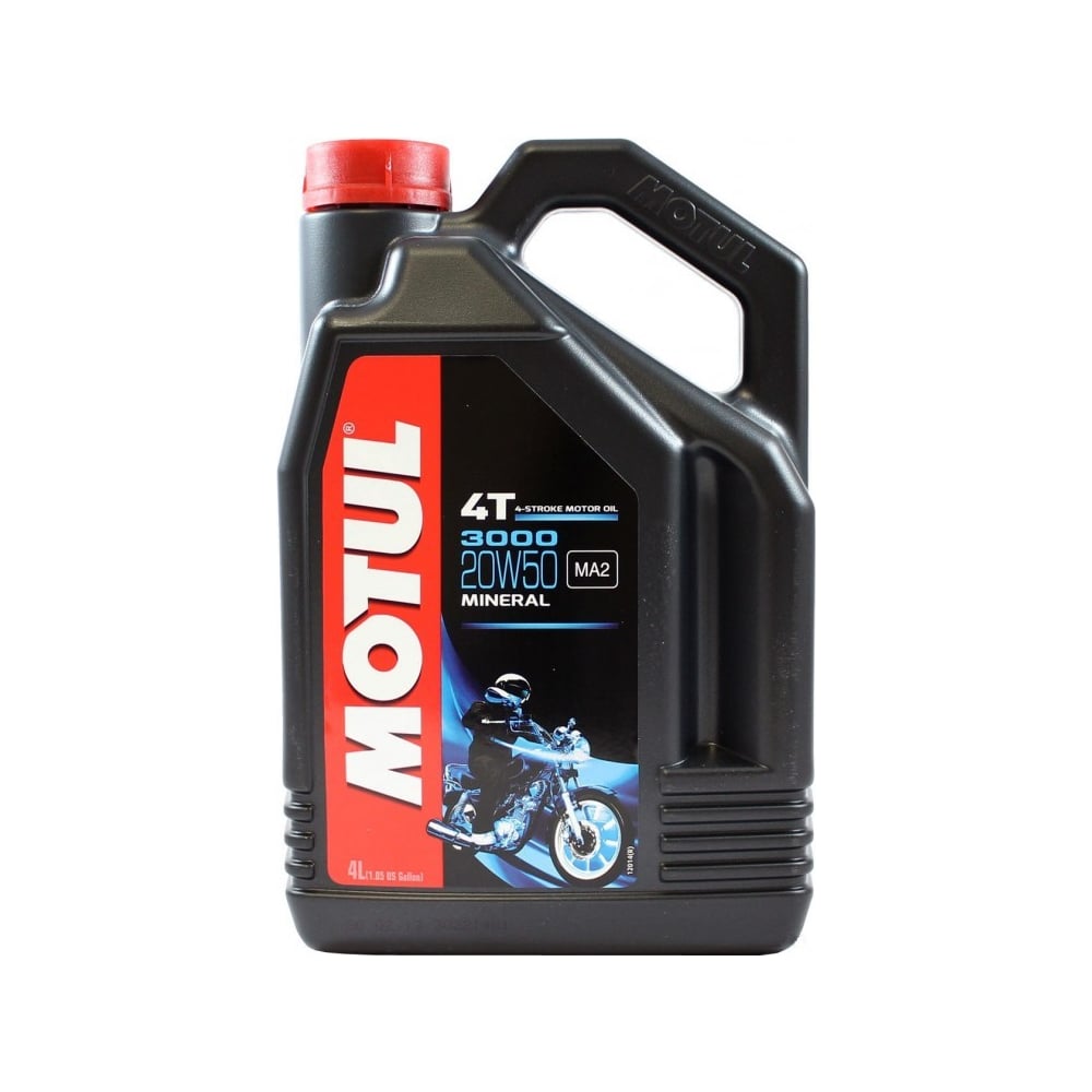 фото Моторное масло для мотоциклов 3000 4t sae 20w50 4 л motul 107319