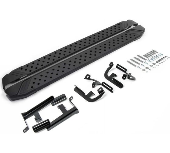 Изображение товара Пороги на авто Rival bmw-style круг lifan x60 2016-н.в., 160 см, 2 шт., алюминий D160ALB.3302.3