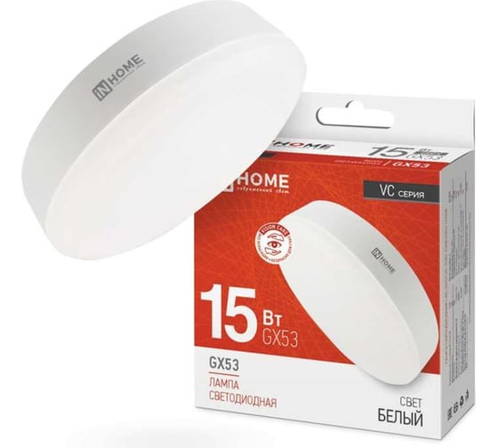 Изображение товара Светодиодная лампа IN HOME LED-GX53-VC 15Вт 230В 4000К 1430Лм 4690612020822