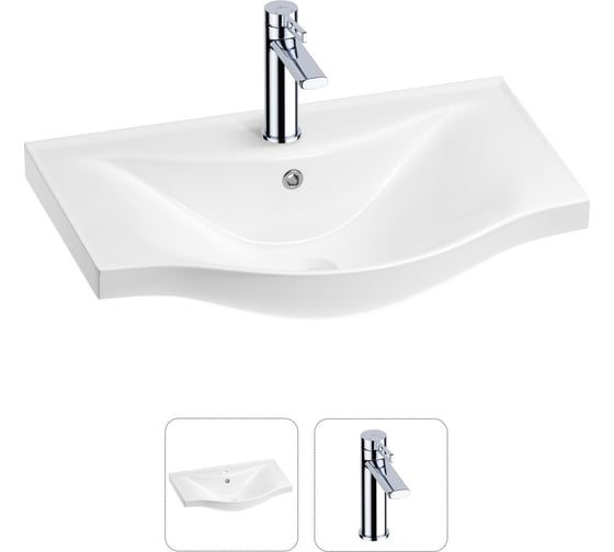 Изображение товара Раковина для ванной набор 2 в 1 Wellsee Bisou 201000901