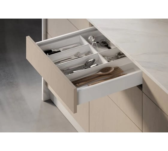 Изображение товара Ящик GTV axis pro l-500мм, низкий, h84 мм, push to open, белый PB-AXISPRO-P2O-KPL500A1