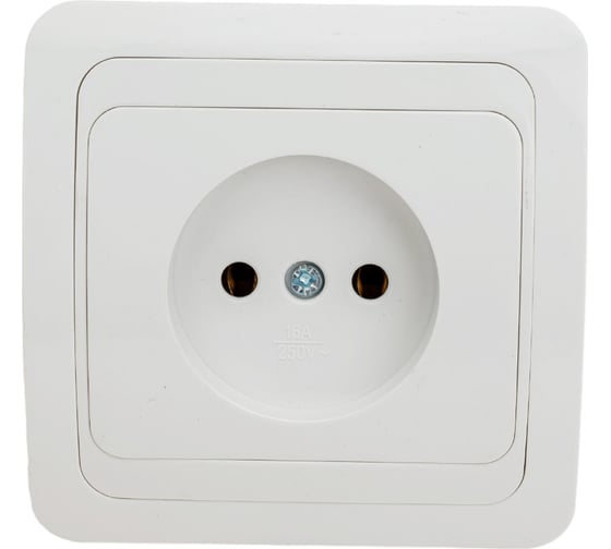 Изображение товара Одинарная розетка IN HOME CLASSICO белая 2022 4680005959891