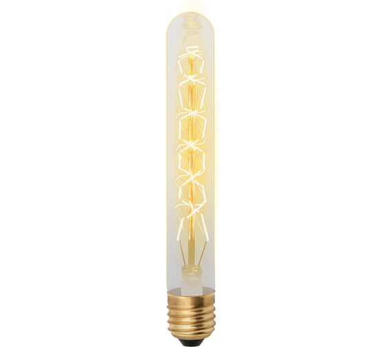 Изображение товара Лампа накаливания Uniel IL-V-L28A-60/GOLDEN/E27 CW01 Vintage. Форма «цилиндр», UL-00000484