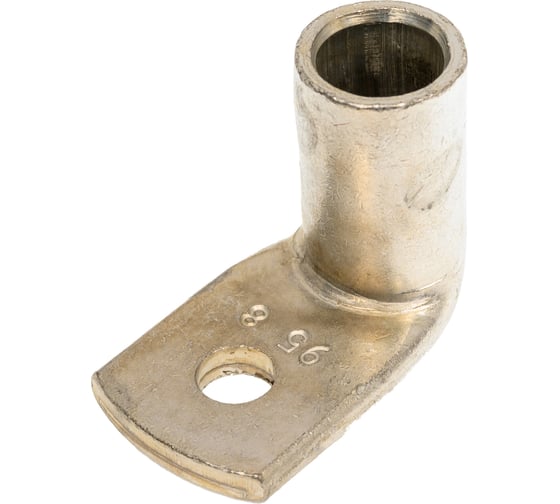 Изображение товара Трубчатый наконечник ТМЛ (ЮМП) ТМЛ-R90-95-8 R-типа 90 гр. медн. луж. 95мм2 под болт М8 elcТМЛ-R(90)-95-8-ЮМП