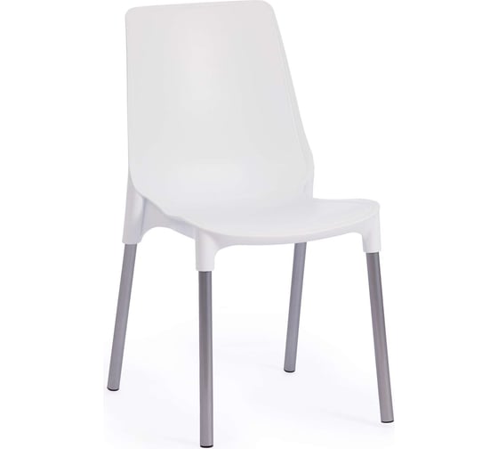 Изображение товара Стул Tetchair genius (mod 75) / 1 шт. в упаковке металл/пластик, 46x56x84 cм, белый/ножки хром 19663