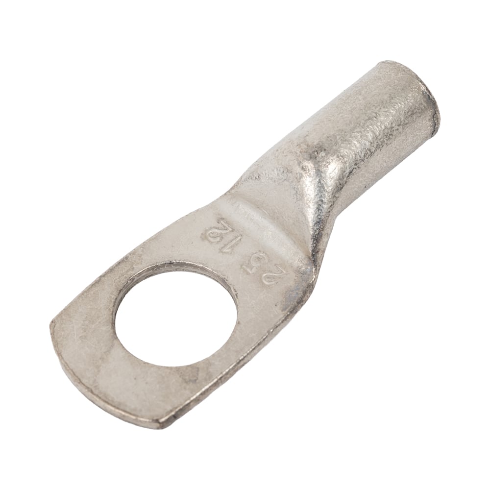 Изображение товара Трубчатый наконечник ТМЛ-R-25-12 медный луженый R-типа 25 мм2 под болт М12