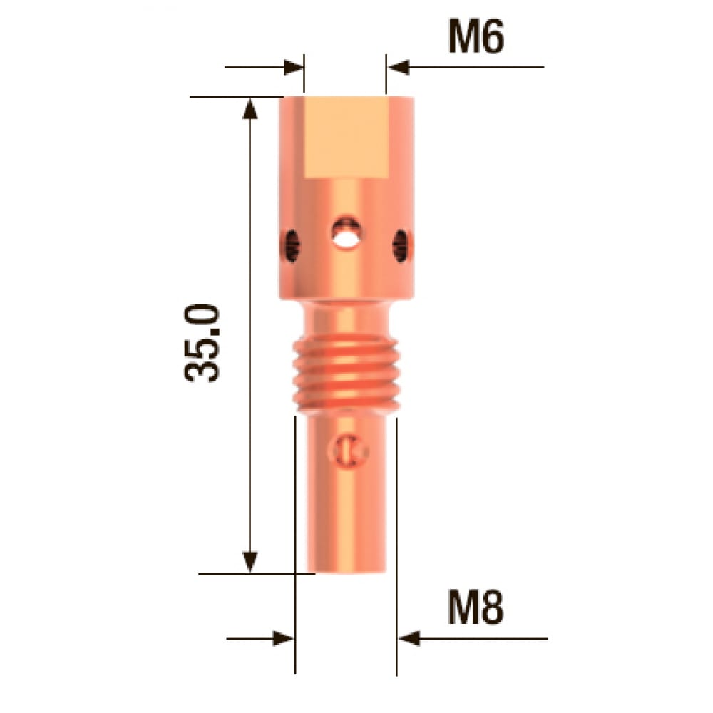 Адаптер контактного наконечника FUBAG адаптер контактного наконечника m8х27 мм fubag fb ta m8 27 2 шт