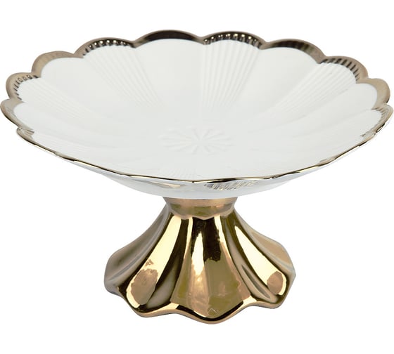 Изображение товара Блюдо на ножке Nouvelle фруктовница маршмеллоу, 24x24 см 0530354