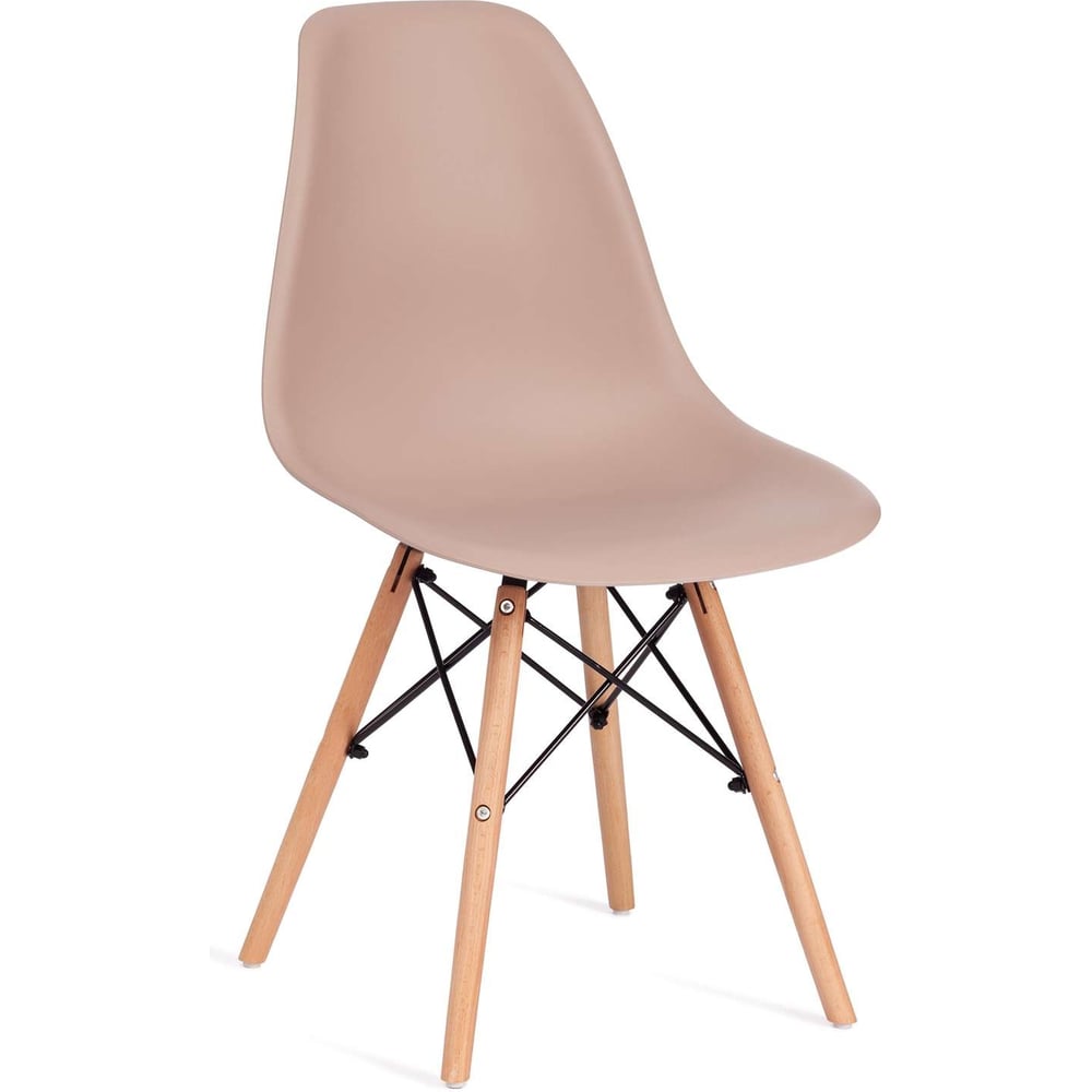 Стильный стул Cindy Chair из коллекции Modern, созданный в стиле знаменитого стула Eames DSW супругов Имз, украсит собой любую домашнюю обстановку. Этот удобный и легкий стул будет отличным украшением городской квартиры, загородного дома, кафе или ресторана. Сочетание бежевого пластикового сиденья, ножек из массива бука и классического металлического крепления придает стулу особенную красоту и оригинальность. Эргономичная спинка и удобное сиденье позволят комфортно расположиться на продолжительное время. Конструкция изделия разработана с учетом равномерного распределения нагрузки. Пластик и массив бука – прочные и долговечные материалы, не требующие специального ухода, способные выдерживать большую нагрузку. Стул будет радовать своим первоначальным видом долгие годы. Стул хорошо подойдет для гостиной, для кухни, для террасы, для дачи, для ресторана или для кафе. Стул очень прост в сборке, инструкция по сборке прилагается.
