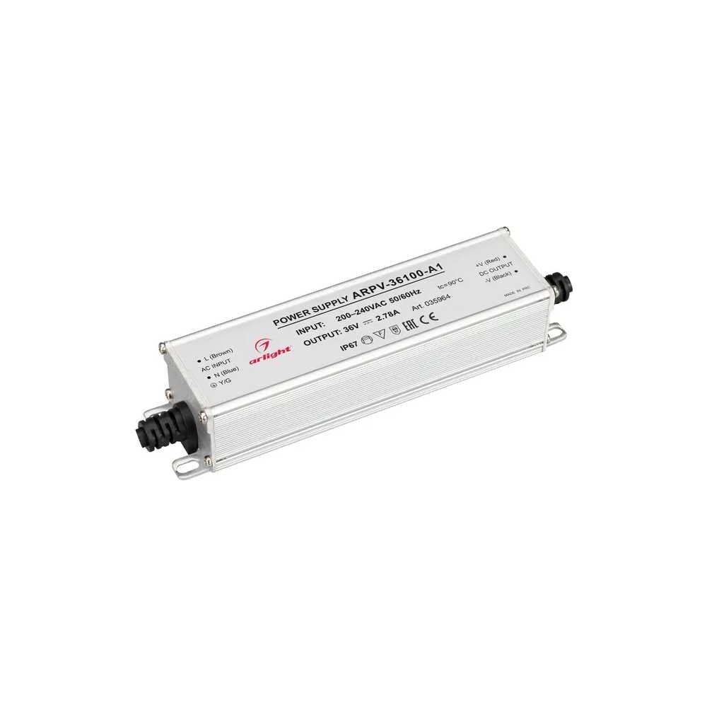 Блоки питания и драйверы  Все инструменты Блок питания Arlight ARPV-36100-A1 35964