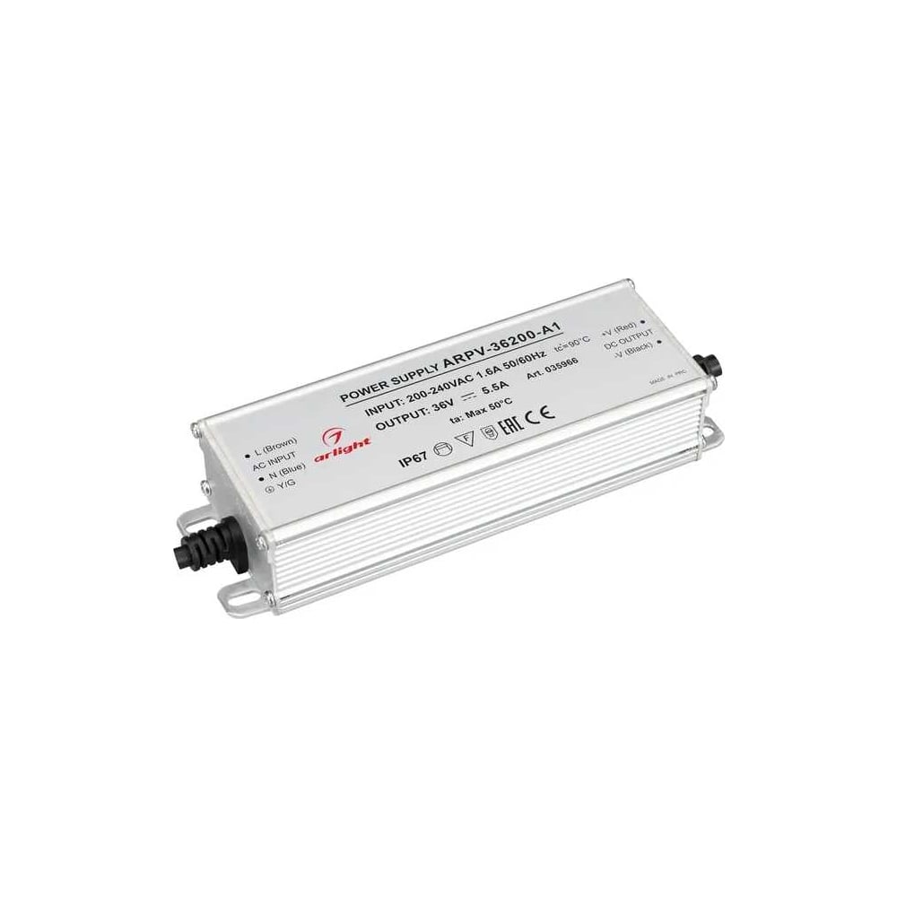 Блоки питания и драйверы  Все инструменты Блок питания Arlight ARPV-36200-A1 35966