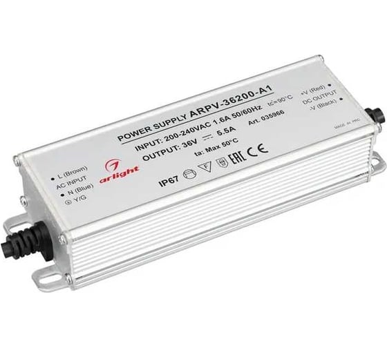 Изображение товара Блок питания Arlight ARPV-36200-A1 1 шт. 035966