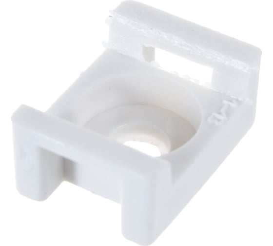 Изображение товара Усиленная площадка под хомут-стяжку Зубр ПХС-У, белая, 16x23 мм, 100 шт, нейлоновая 30920