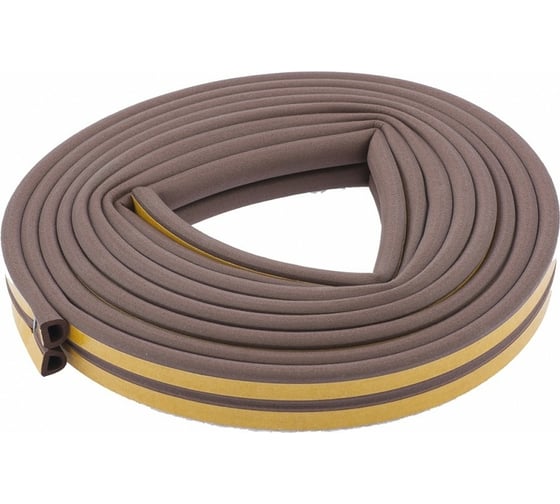 Изображение товара Уплотнитель ZOOM TRELLEBORG самоклеящийся, D-100 коричневый, 9х7,5мм Classic 02-2-4-103