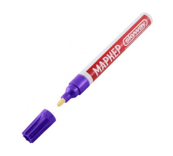 Изображение товара Универсальный маркер с наконечником из фетра, цвет фиолетовый SKYWAY S03501005