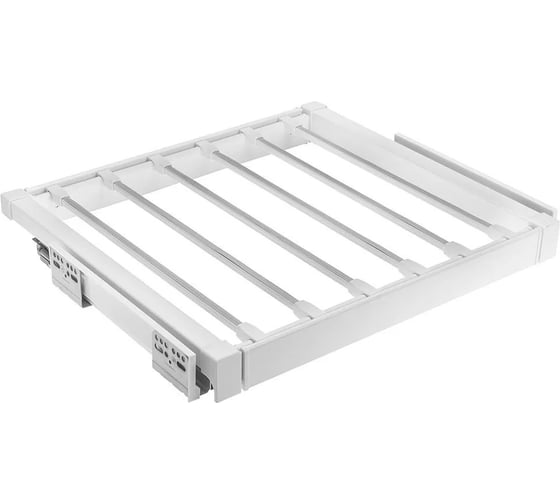 Изображение товара Вешалка для брюк GTV elite 700 mm, с доводчиком, белый WG-WSPOD70-10