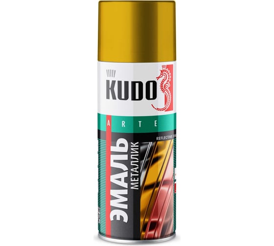 Изображение товара Эмаль яркий металлик универсальная быстросохнущая KUDO REFLECTIVE FINISH бронза KU-1029
