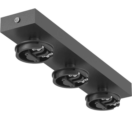 Изображение товара Сменное крепление SWG М13 для светильников MINI VILLY, поворотное, накладное, тройное, цвет черный 00-00004875