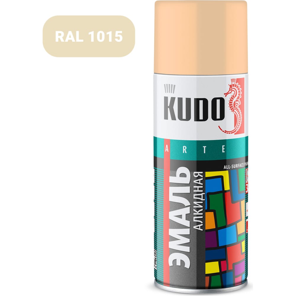 Универсальная эмаль KUDO эмаль этюд универсальная грунтовочная 400 мл аэрозоль белая