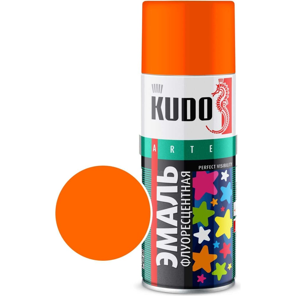 Флуоресцентная эмаль KUDO гуашь сонет 100 мл флуоресцентная
