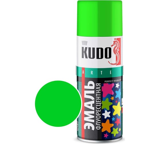 Изображение товара Эмаль флуоресцентная KUDO зеленая KU-1203