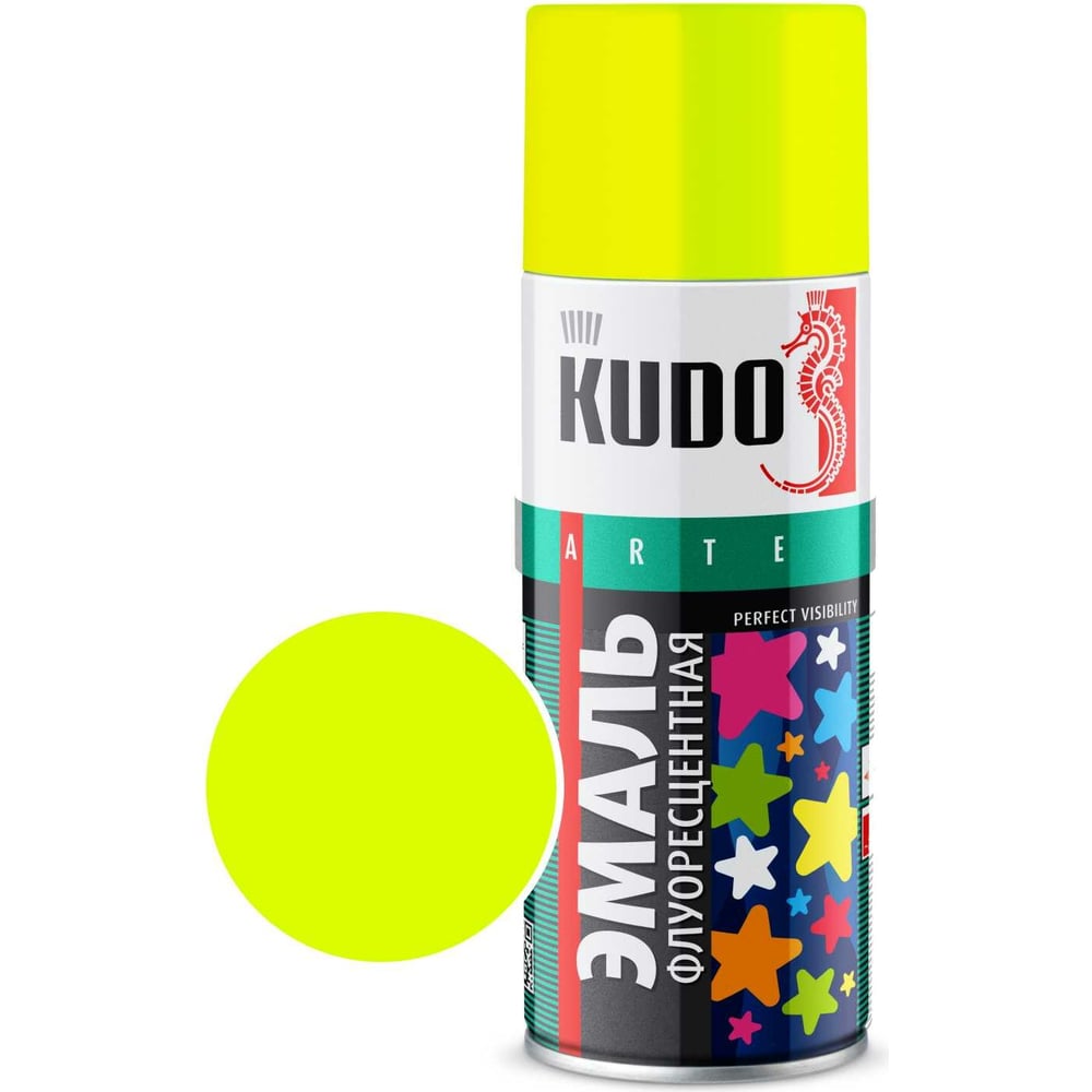 Флуоресцентная эмаль KUDO акрил малевичъ matisso 60 мл лимонная флуоресцентная