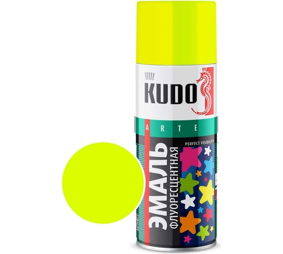 Изображение товара Эмаль флуоресцентная KUDO лимонно-желтая KU-1204