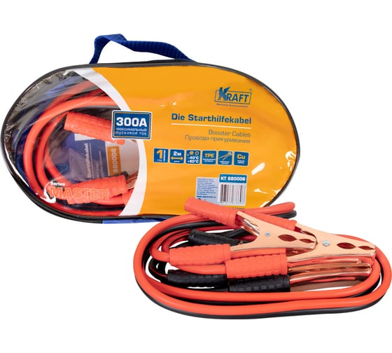 Изображение товара Пусковые провода KRAFT 300A Master KT 880006