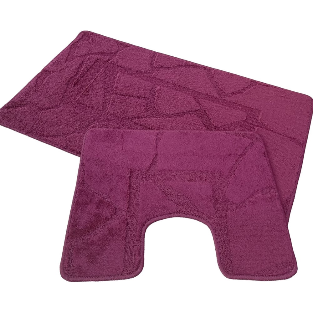 Изображение товара Набор ковриков для ванной Zalel 2 пр. 55x90 баклажановый