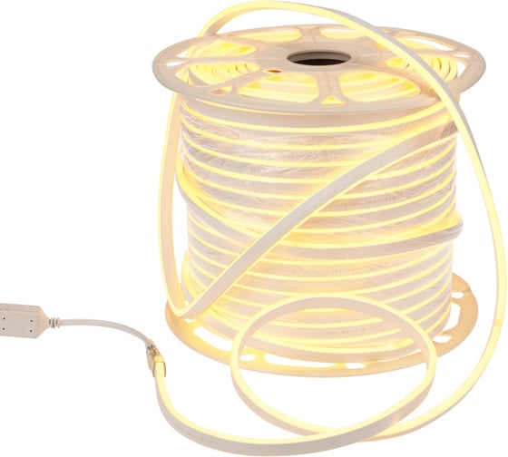 Изображение товара Двухсторонний гибкий неон Neon-Night smd 8x16 мм, желтый, 120 led/м, бухта 100 м (с комплектом подключения) 131-091