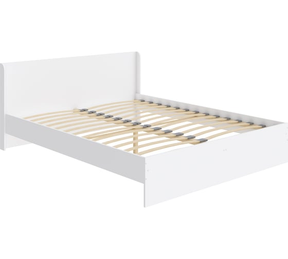 Изображение товара Кровать ОРМАТЕК Practica 120-200, 3 сост. части, белый 120-200 Кровать Practica Белый