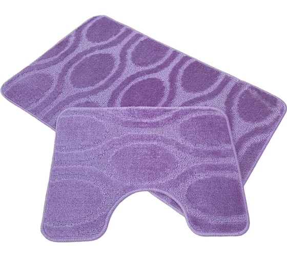 Изображение товара Набор ковриков д/ванной Zalel 2 пр. 60x100 (сиреневый) 553304