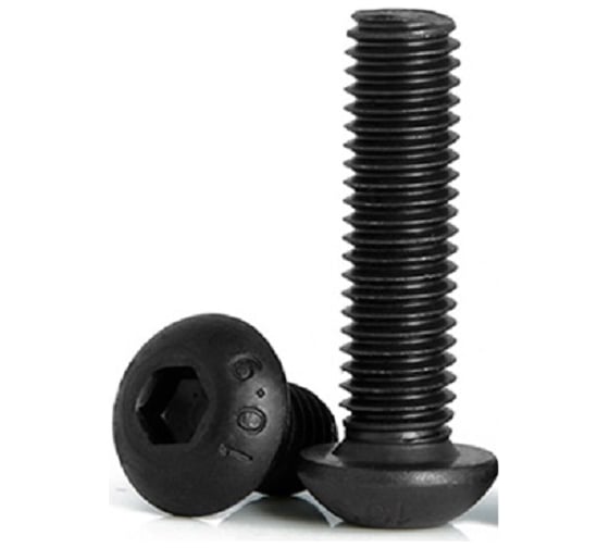 Изображение товара Винт Море-Метизов ISO 7380 класс прочности 10.9 оксид M8x50 мм, 10 шт VINT738085010M