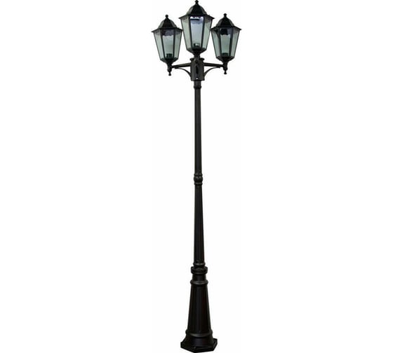 Изображение товара Садово-парковый светильник FERON 3*100W 230V E27 черный, 6215 11080