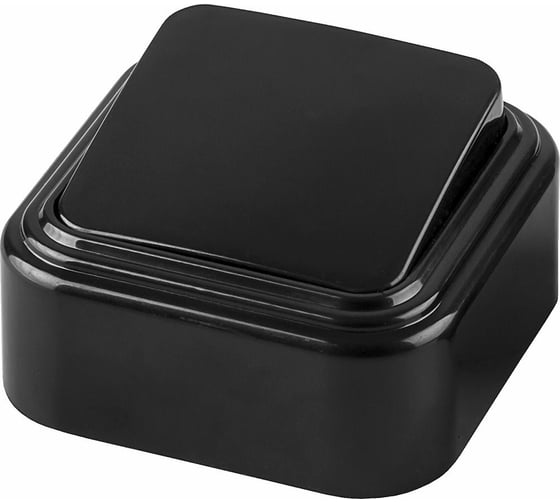 Изображение товара Одноклавишный выключатель STEKKER открытой установки 250В, 6А, IP20, черный, PSW06-21-20 VA 32743