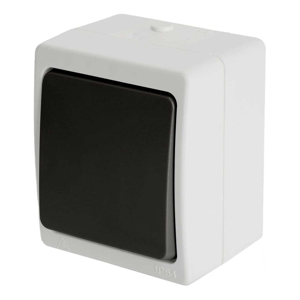 Изображение товара Одноклавишный выключатель STEKKER серии Велена 250В 10А IP54 для освещения