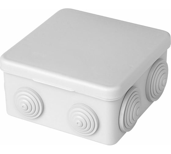 Изображение товара Разветвительная коробка STEKKER 250/380В 10А IP44 7 вводов белая, EBX10-27-44 КЭМ 5-10-7 П 32746