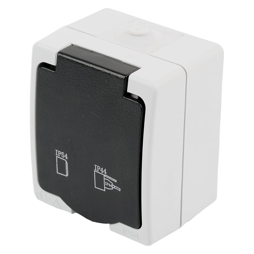 Изображение товара Одноместная розетка STEKKER 250В 16А IP54 для наружных установок