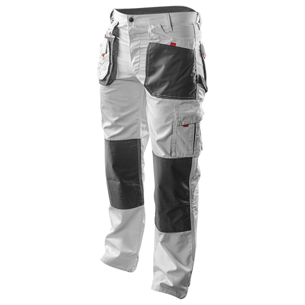 Изображение товара Рабочие белые брюки NEO Tools размер LD/54 81-120-LD