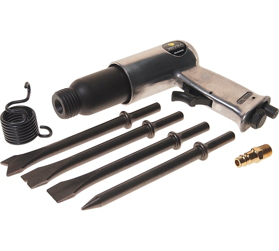 Изображение товара Пневмомолоток с набором зубил ЭВРИКА ER-83502R