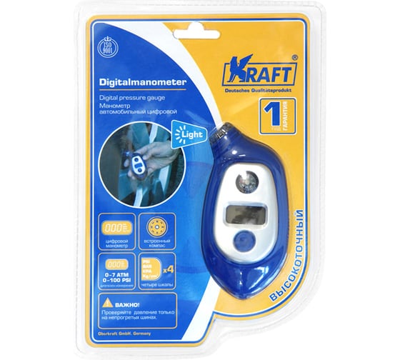 Изображение товара Цифровой манометр KRAFT KT 830004