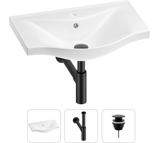 Изображение товара Раковина для ванной набор 3 в 1 Wellsee Bisou 201001642