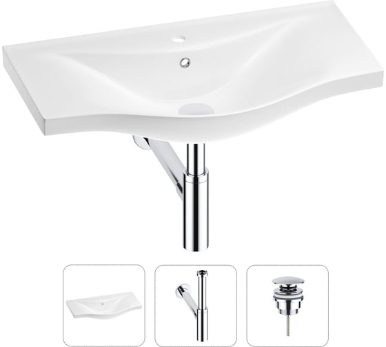 Изображение товара Раковина для ванной набор 3 в 1 Wellsee Bisou 201001691