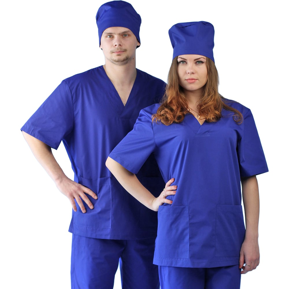 Изображение товара Хирургический костюм URSUS МЕД521-030, двойка, васильковый, 182-188 см